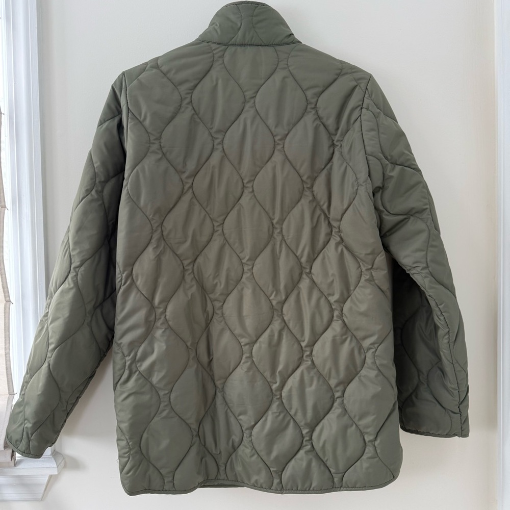 32 Degrees Heat Womens Tea Leaf Khaki Olive Green Quilted Jacket Size S - Picture 3 of 10